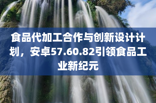 食品代加工合作与创新设计计划，安卓57.60.82引领食品工业新纪元