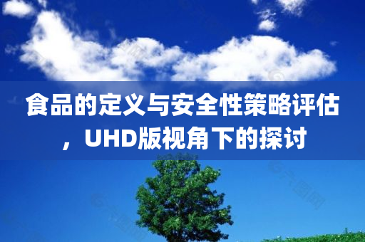 食品的定义与安全性策略评估，UHD版视角下的探讨