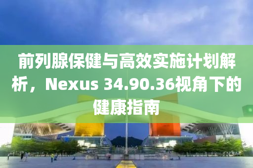 前列腺保健与高效实施计划解析，Nexus 34.90.36视角下的健康指南