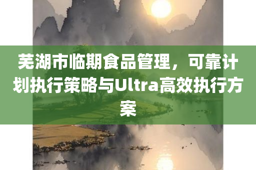 芜湖市临期食品管理，可靠计划执行策略与Ultra高效执行方案