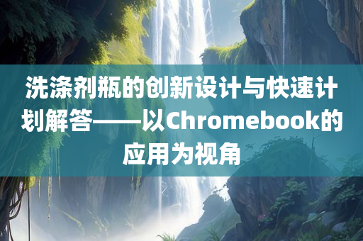 洗涤剂瓶的创新设计与快速计划解答——以Chromebook的应用为视角