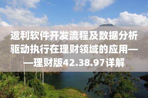 返利软件开发流程及数据分析驱动执行在理财领域的应用——理财版42.38.97详解