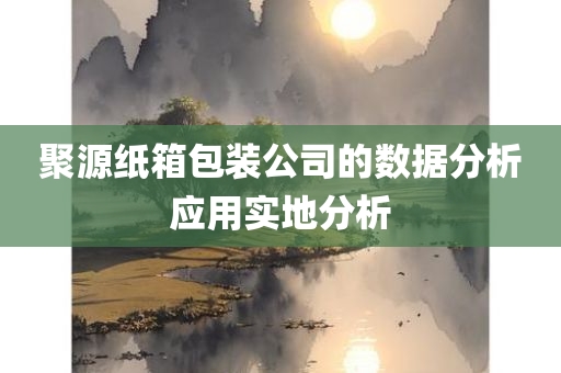 聚源纸箱包装公司的数据分析应用实地分析