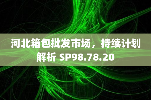 河北箱包批发市场，持续计划解析 SP98.78.20