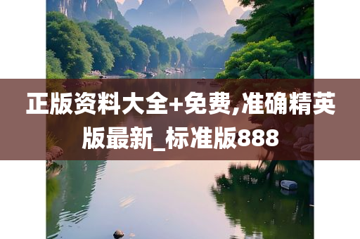 正版资料大全+免费,准确精英版最新_标准版888