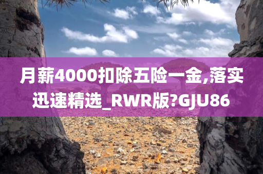 月薪4000扣除五险一金,落实迅速精选_RWR版?GJU86