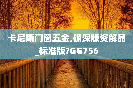 卡尼斯门窗五金,确深版资解品_标准版?GG756