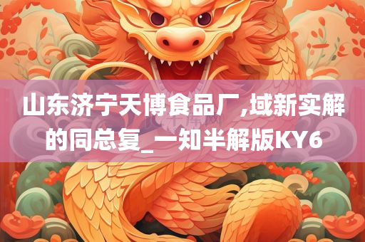 山东济宁天博食品厂,域新实解的同总复_一知半解版KY6