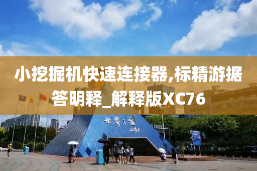 小挖掘机快速连接器,标精游据答明释_解释版XC76