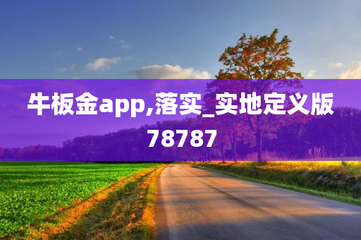 牛板金app,落实_实地定义版78787