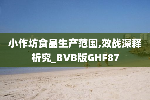 小作坊食品生产范围,效战深释析究_BVB版GHF87