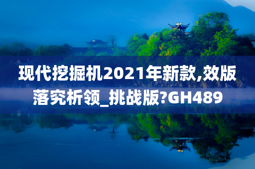 现代挖掘机2021年新款,效版落究析领_挑战版?GH489