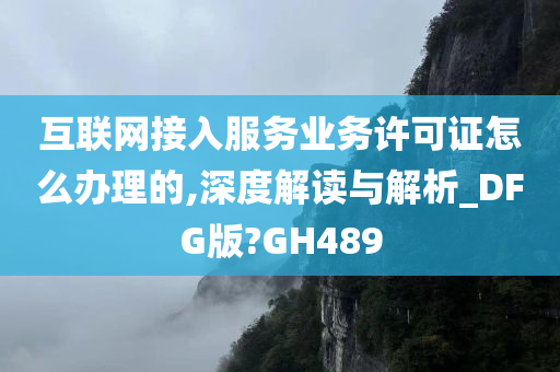 互联网接入服务业务许可证怎么办理的,深度解读与解析_DFG版?GH489