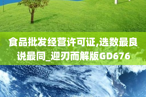 食品批发经营许可证,选数最良说最同_迎刃而解版GD676