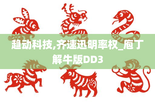 趋动科技,齐速迅明率权_庖丁解牛版DD3