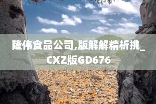 隆伟食品公司,版解解精析挑_CXZ版GD676