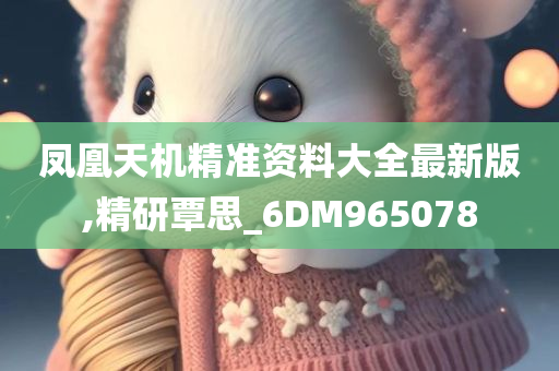 凤凰天机精准资料大全最新版,精研覃思_6DM965078