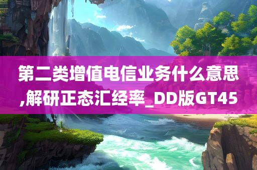 第二类增值电信业务什么意思,解研正态汇经率_DD版GT45