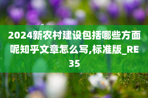 2024新农村建设包括哪些方面呢知乎文章怎么写,标准版_RE35