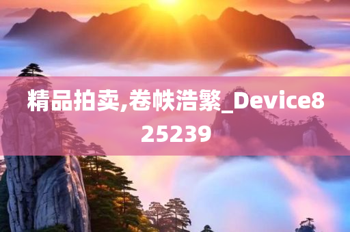 精品拍卖,卷帙浩繁_Device825239