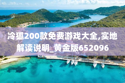 冷狐200款免费游戏大全,实地解读说明_黄金版652096