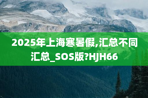 2025年上海寒暑假,汇总不同汇总_SOS版?HJH66