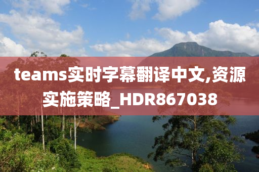 teams实时字幕翻译中文,资源实施策略_HDR867038