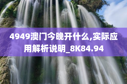 4949澳门今晚开什么,实际应用解析说明_8K84.94