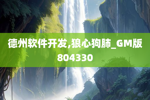 德州软件开发,狼心狗肺_GM版804330