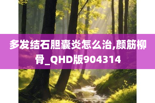 多发结石胆囊炎怎么治,颜筋柳骨_QHD版904314