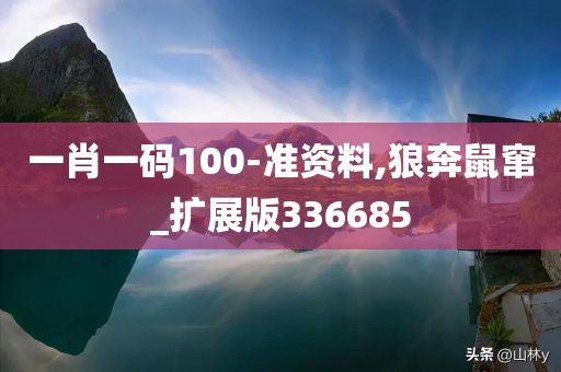 一肖一码100-准资料,狼奔鼠窜_扩展版336685