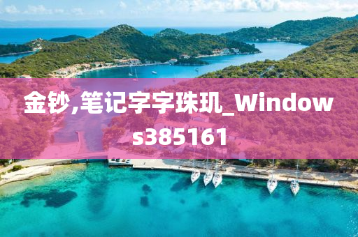 金钞,笔记字字珠玑_Windows385161