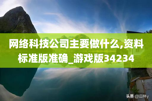 网络科技公司主要做什么,资料标准版准确_游戏版34234