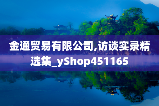 金通贸易有限公司,访谈实录精选集_yShop451165