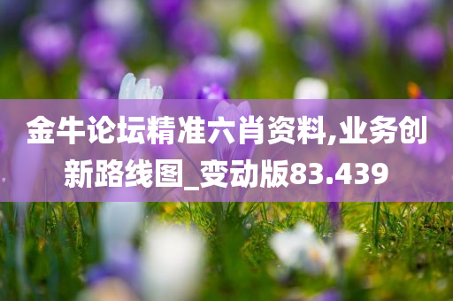 金牛论坛精准六肖资料,业务创新路线图_变动版83.439