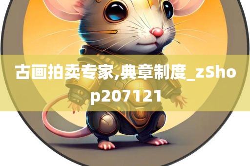 古画拍卖专家,典章制度_zShop207121