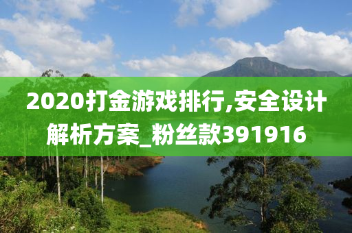 2020打金游戏排行,安全设计解析方案_粉丝款391916