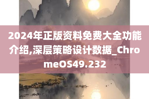 2024年正版资料免费大全功能介绍,深层策略设计数据_ChromeOS49.232