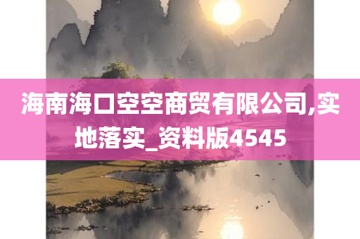 海南海口空空商贸有限公司,实地落实_资料版4545