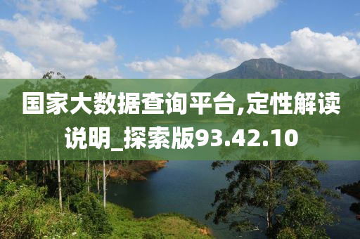 国家大数据查询平台,定性解读说明_探索版93.42.10