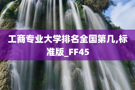 工商专业大学排名全国第几,标准版_FF45