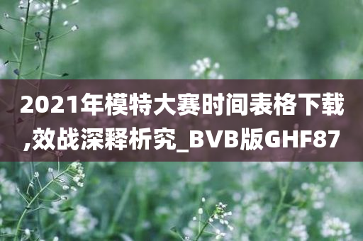 2021年模特大赛时间表格下载,效战深释析究_BVB版GHF87