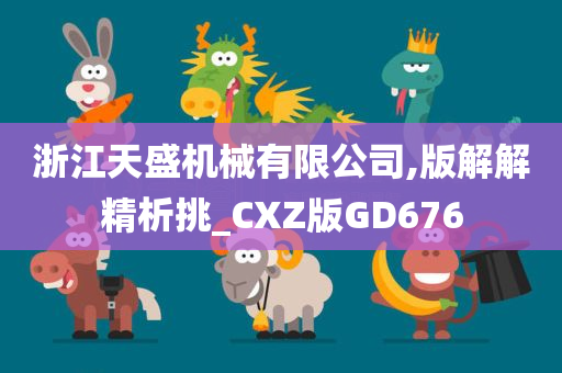 浙江天盛机械有限公司,版解解精析挑_CXZ版GD676