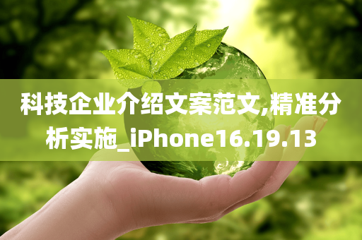 科技企业介绍文案范文,精准分析实施_iPhone16.19.13