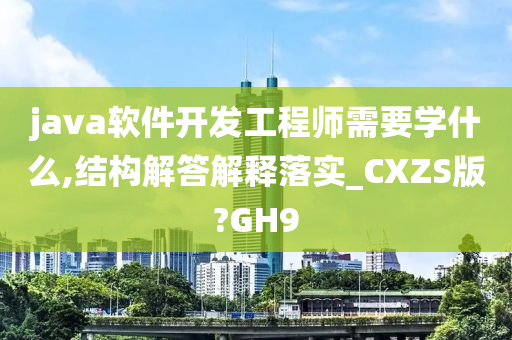 java软件开发工程师需要学什么,结构解答解释落实_CXZS版?GH9