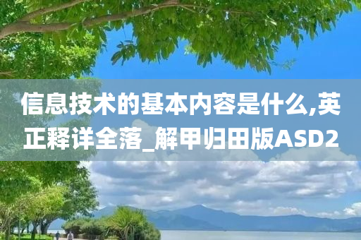 信息技术的基本内容是什么,英正释详全落_解甲归田版ASD2