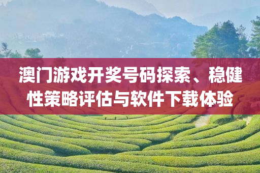 澳门游戏开奖号码探索、稳健性策略评估与软件下载体验