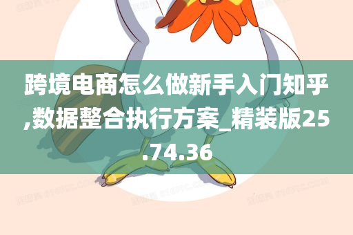 跨境电商怎么做新手入门知乎,数据整合执行方案_精装版25.74.36