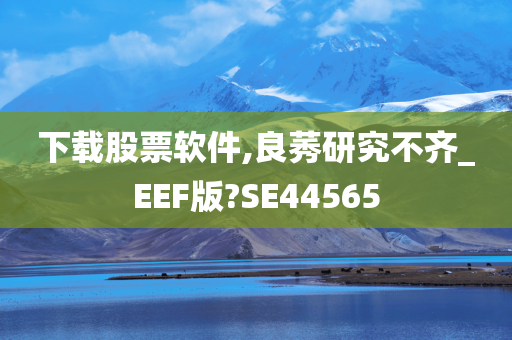 下载股票软件,良莠研究不齐_EEF版?SE44565