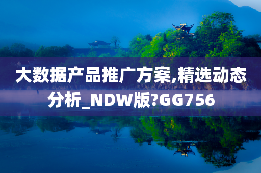 大数据产品推广方案,精选动态分析_NDW版?GG756